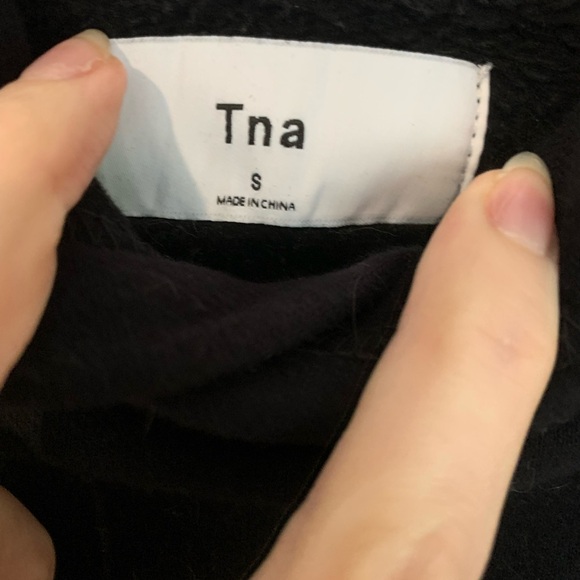 TNA Black and White Hoodie - Picture 2 of 2